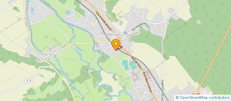 localisation de l'entreprise MONSIEUR JEROME MESSIN  MENILLES