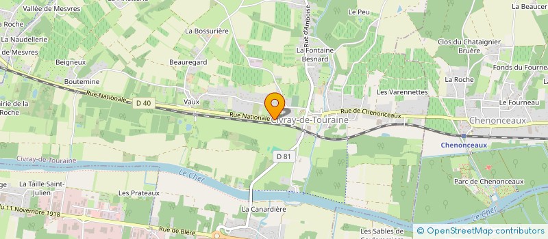 localisation de l'entreprise MONSIEUR JEROME MEUSNIER  CHISSEAUX