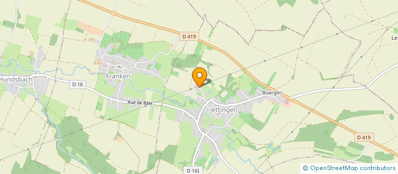 localisation de l'entreprise MONSIEUR JEROME MEYER JEROME  JETTINGEN