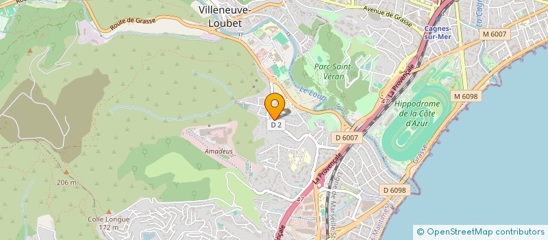 localisation de l'entreprise MONSIEUR JEROME MICHAUDET  VILLENEUVE-LOUBET