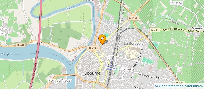 localisation de l'entreprise MONSIEUR JEROME MICHEL FOURNIER à LIBOURNE