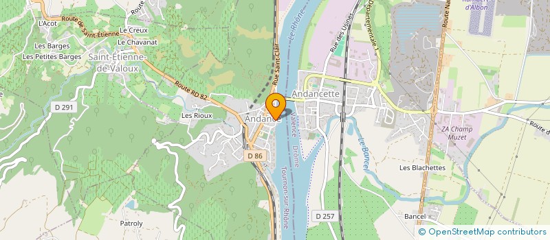 localisation de l'entreprise MONSIEUR JEROME MILLET  ANDANCE