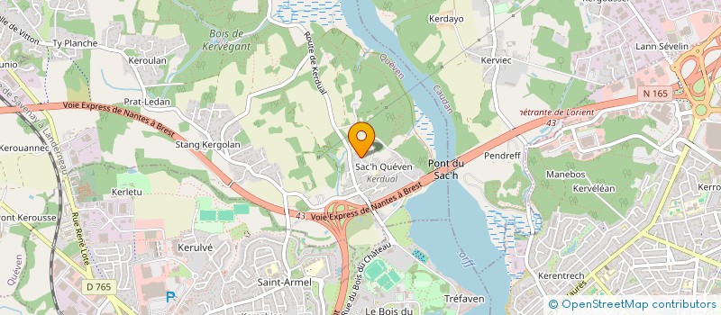 localisation de l'entreprise MONSIEUR JEROME MOELLO  QUEVEN