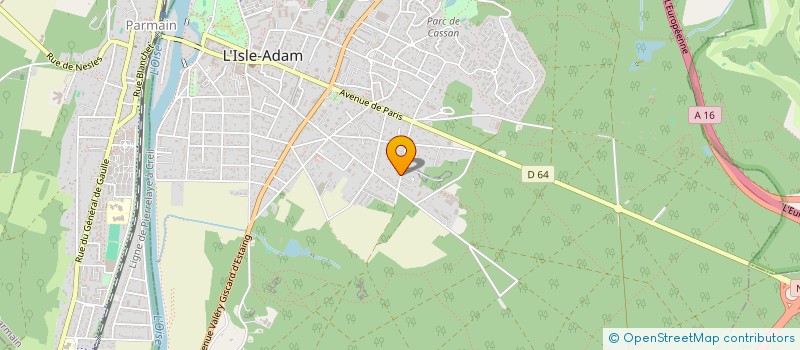 localisation de l'entreprise MONSIEUR JEROME MOISAN  L'ISLE-ADAM