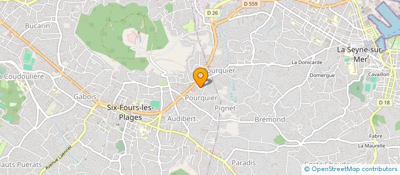 localisation de l'entreprise MONSIEUR JEROME MOLLIER  SIX-FOURS-LES-PLAGES