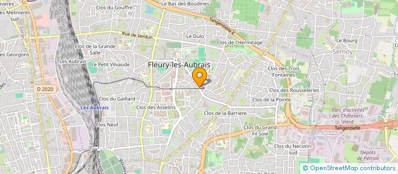 localisation de l'entreprise MONSIEUR JEROME MOLLIN  FLEURY-LES-AUBRAIS