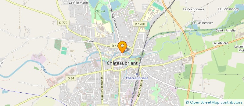 localisation de l'entreprise MONSIEUR JEROME MONNERIE à CHATEAUBRIANT