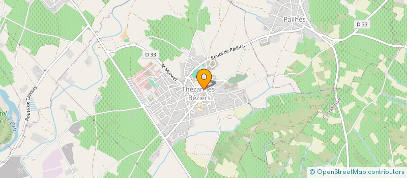 localisation de l'entreprise MONSIEUR JEROME MONTANES  THEZAN-LES-BEZIERS