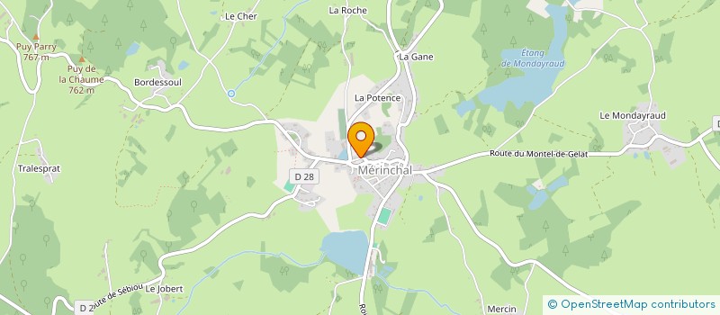 localisation de l'entreprise MONSIEUR JEROME MONTEL  MERINCHAL