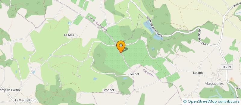 localisation de l'entreprise MONSIEUR JEROME MONTET  DAUSSE