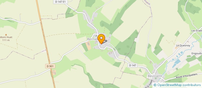 localisation de l'entreprise MONSIEUR JEROME MONTUY  BERNIEULLES