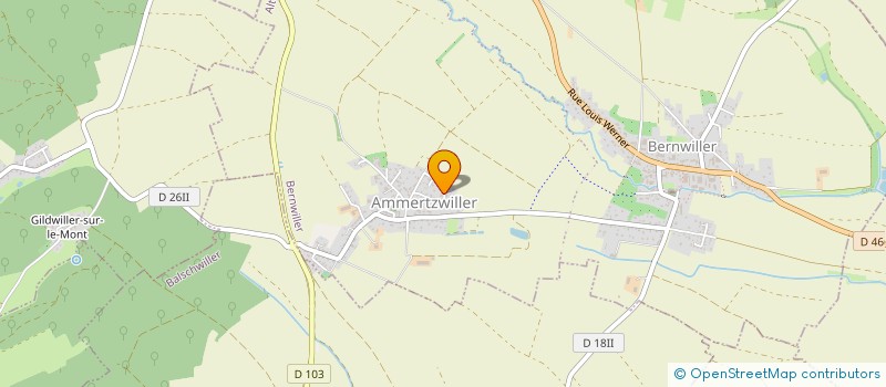 localisation de l'entreprise MONSIEUR JEROME MORAND  BERNWILLER