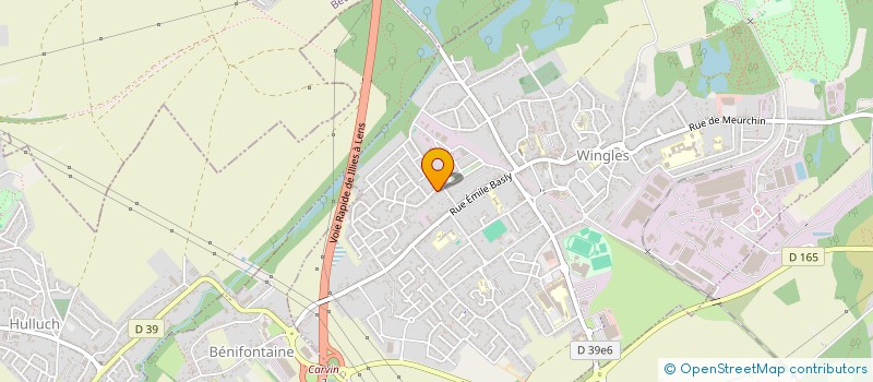 localisation de l'entreprise MONSIEUR JEROME MOREAU  WINGLES