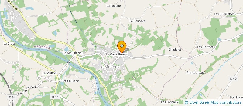 localisation de l'entreprise MONSIEUR JEROME MOREAU à LE MENOUX