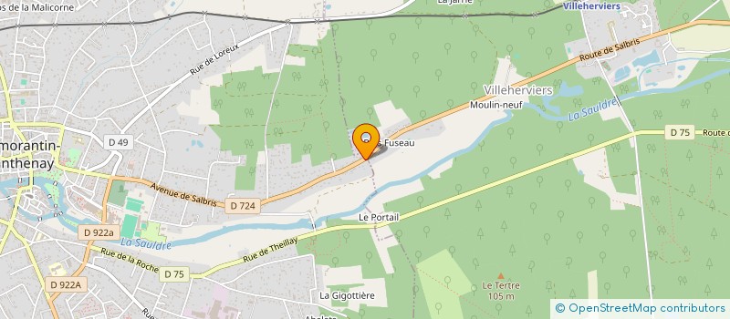 localisation de l'entreprise MONSIEUR JEROME MOREAU à ROMORANTIN-LANTHENAY