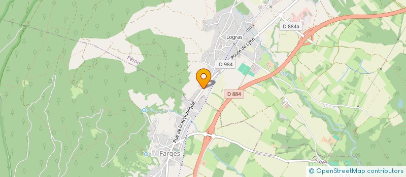 localisation de l'entreprise MONSIEUR JEROME MORILLERE  PERON