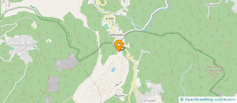 localisation de l'entreprise MONSIEUR JEROME MORNAS  LAVAL-PRADEL