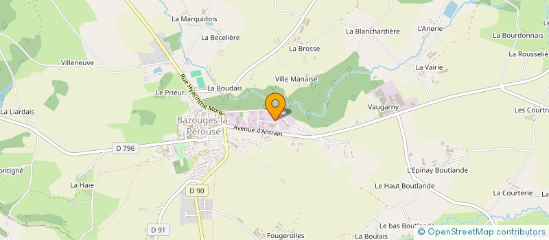 localisation de l'entreprise MONSIEUR JEROME MOTHAY à BAZOUGES-LA-PEROUSE