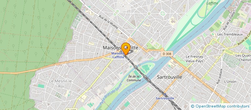 localisation de l'entreprise MONSIEUR JEROME MOUILLET  MAISONS-LAFFITTE