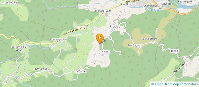 localisation de l'entreprise MONSIEUR JEROME MOURGUE  PRADES