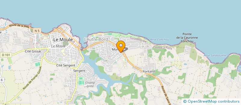 localisation de l'entreprise MONSIEUR JEROME NAGAPIN à LE MOULE