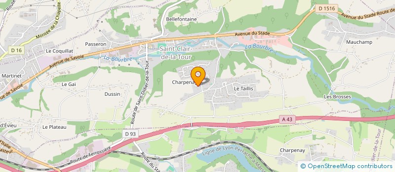 localisation de l'entreprise MONSIEUR JEROME NAMOURIC  SAINT-CLAIR-DE-LA-TOUR