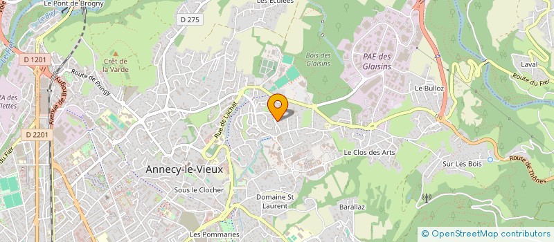 localisation de l'entreprise MONSIEUR JEROME NEGARET-THEVENET à ANNECY