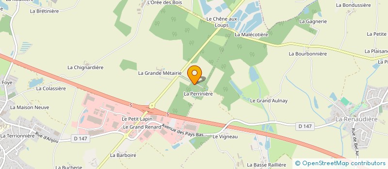 localisation de l'entreprise MONSIEUR JEROME NERRIERE  SEVREMOINE