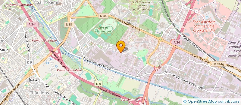 localisation de l'entreprise MONSIEUR JEROME NICOLAS à REIMS