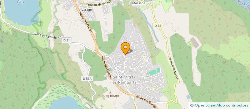 localisation de l'entreprise MONSIEUR JEROME NOUJAREDE  SAINT-MITRE-LES-REMPARTS