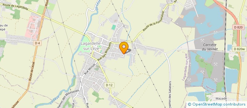 localisation de l'entreprise MONSIEUR JEROME NOWAK  LAGARDELLE-SUR-LEZE