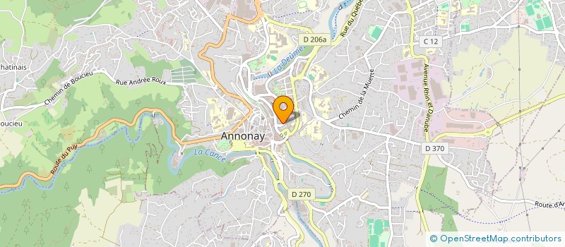 localisation de l'entreprise MONSIEUR JEROME ODOUARD  ANNONAY