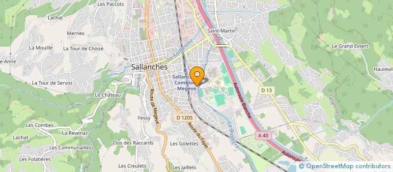 localisation de l'entreprise MONSIEUR JEROME OFFE à SALLANCHES