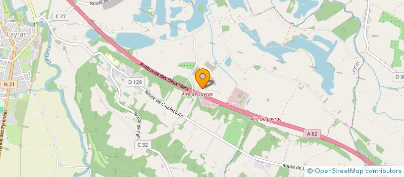 localisation de l'entreprise MONSIEUR JEROME ORTALON  LAYRAC