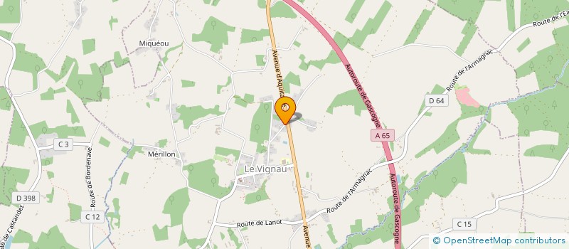 localisation de l'entreprise MONSIEUR JEROME PACE  LE VIGNAU