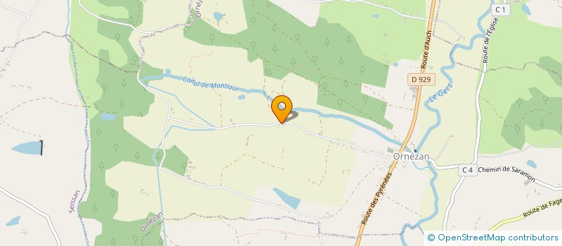 localisation de l'entreprise MONSIEUR JEROME PAILHES  ORNEZAN