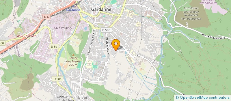 localisation de l'entreprise MONSIEUR JEROME PALLABEAU à GARDANNE