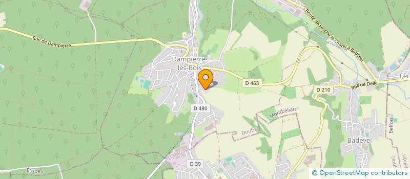 localisation de l'entreprise MONSIEUR JEROME PAPPALARDO  DAMPIERRE-LES-BOIS