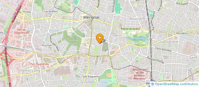 localisation de l'entreprise MONSIEUR JEROME PARESYS  MERIGNAC