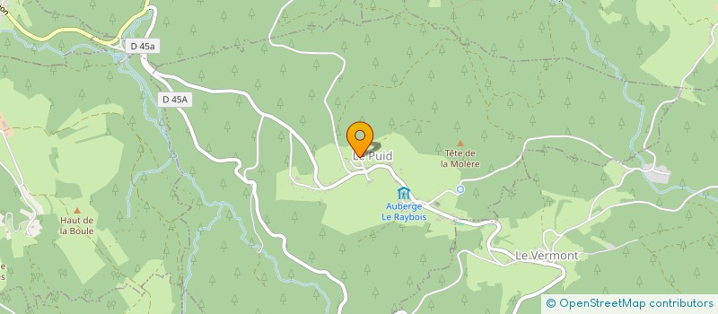 localisation de l'entreprise MONSIEUR JEROME PARMENTIER  LE PUID