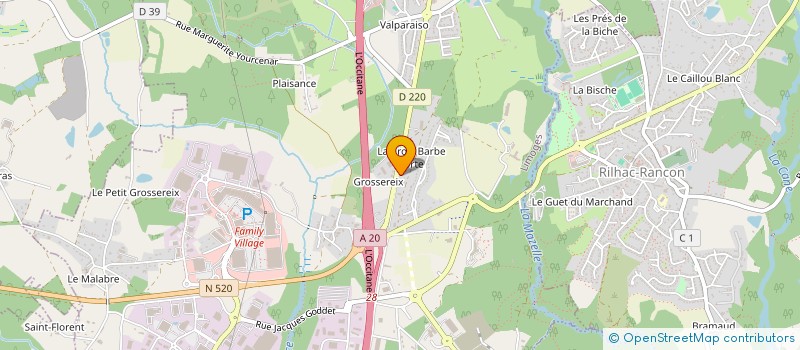 localisation de l'entreprise MONSIEUR JEROME PATAUD à LIMOGES