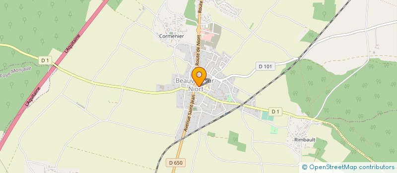 localisation de l'entreprise MONSIEUR JEROME PAUMARD  BEAUVOIR-SUR-NIORT