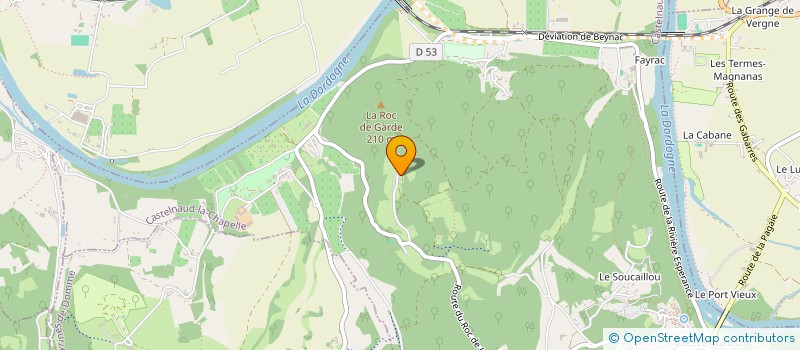 localisation de l'entreprise MONSIEUR JEROME PECAL  SAINT-CYBRANET