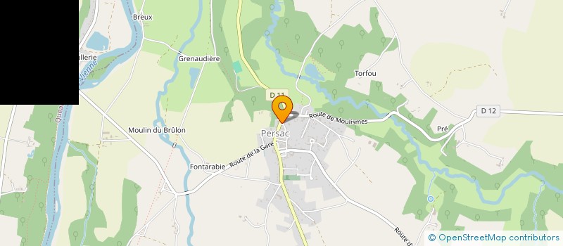 localisation de l'entreprise MONSIEUR JEROME PEDELOUP  PERSAC