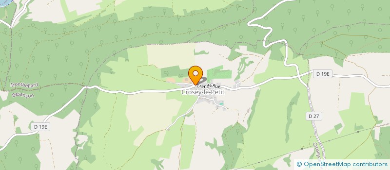 localisation de l'entreprise MONSIEUR JEROME PEGEOT à CROSEY-LE-PETIT