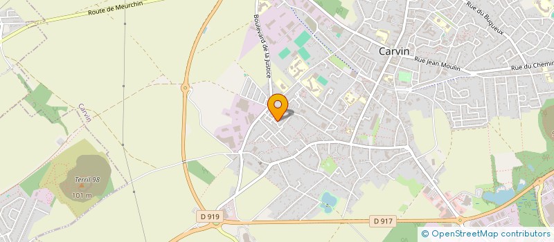 localisation de l'entreprise MONSIEUR JEROME PEIER  CARVIN