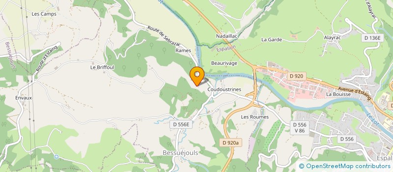 localisation de l'entreprise MONSIEUR JEROME PELEGRY  BESSUEJOULS