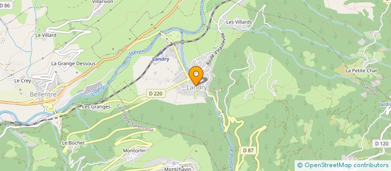 localisation de l'entreprise MONSIEUR JEROME PELLICIER  PEISEY-NANCROIX