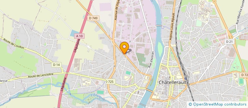 localisation de l'entreprise MONSIEUR JEROME PELTIER  CHATELLERAULT