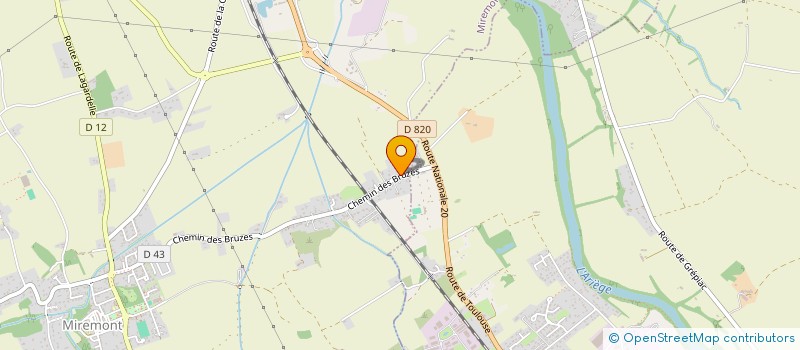 localisation de l'entreprise MONSIEUR JEROME PERAUD  MIREMONT